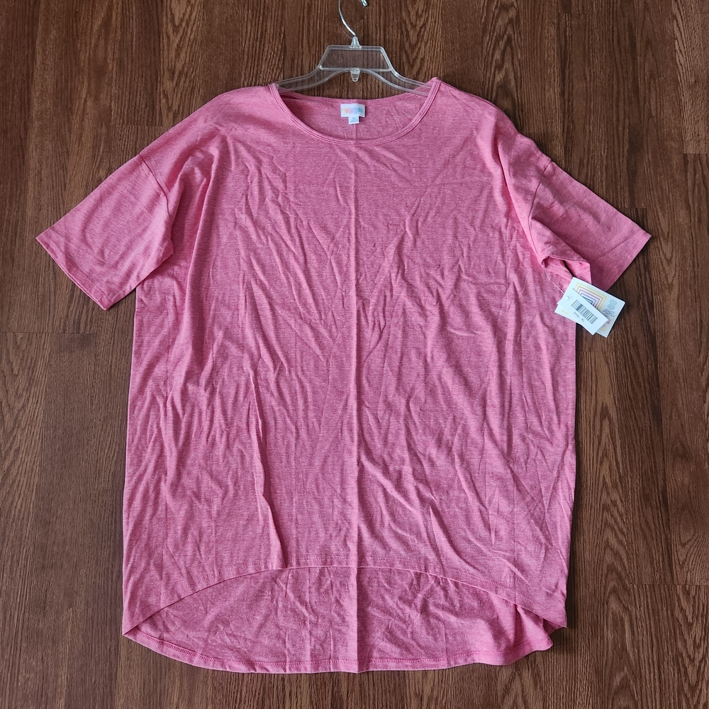 Heathered Pink Short Sleeve Tunic